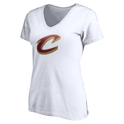 Women's Cleveland Cavaliers Primary Team Logo V-Neck T-Shirt
