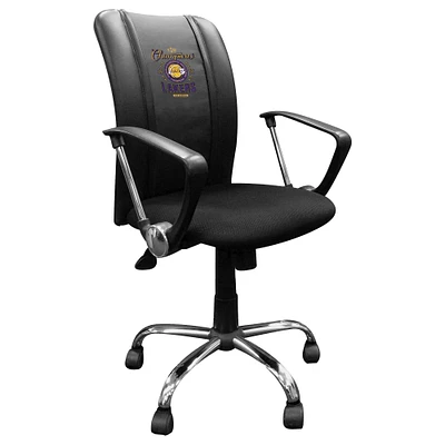 Black Los Angeles Lakers 2020 NBA Finals Champions Curve Task Chair