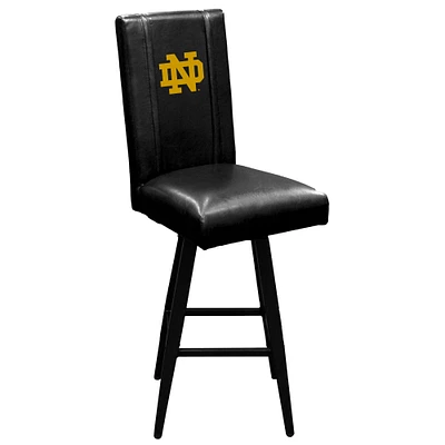 Black Notre Dame Fighting Irish Swivel Bar Stool 2000