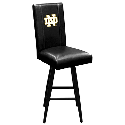 Black Notre Dame Fighting Irish Logo Swivel Bar Stool 2000