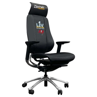 Black Tampa Bay Buccaneers Super Bowl LV Champions Logo PhantomX Gaming Chair