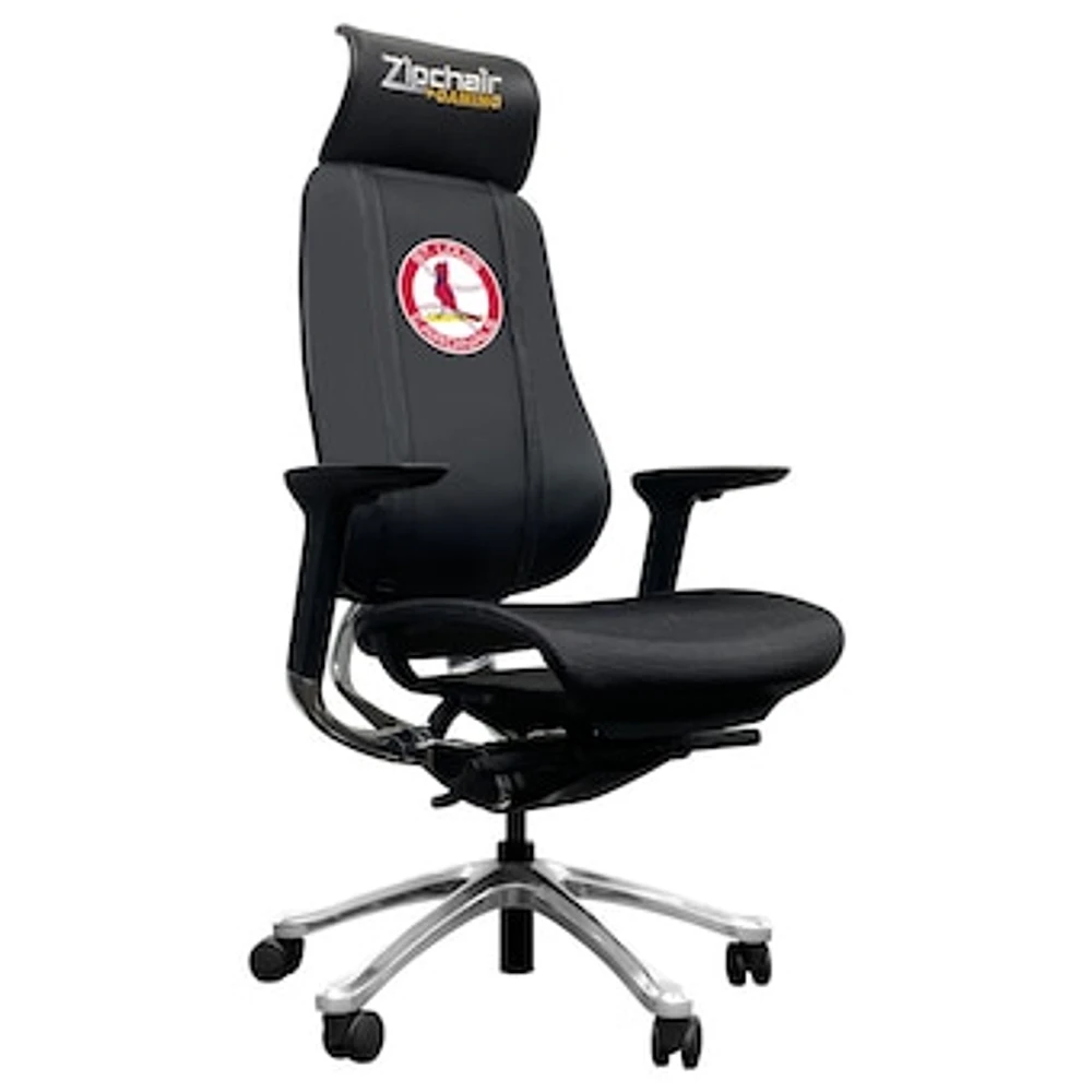 Black St. Louis Cardinals Logo Team PhantomX Gaming Chair