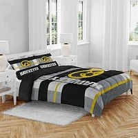 Iowa Hawkeyes Heathered Stripe 3-Piece Full/Queen Bed Set