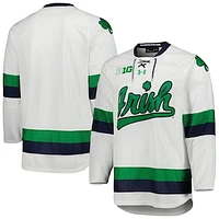 Men's Under Armour White Notre Dame Fighting Irish Team Replica Hockey Jersey