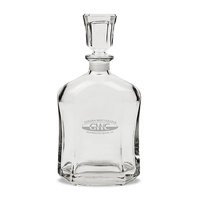 Golden West College 23.75oz. Crystal Whisky Decanter