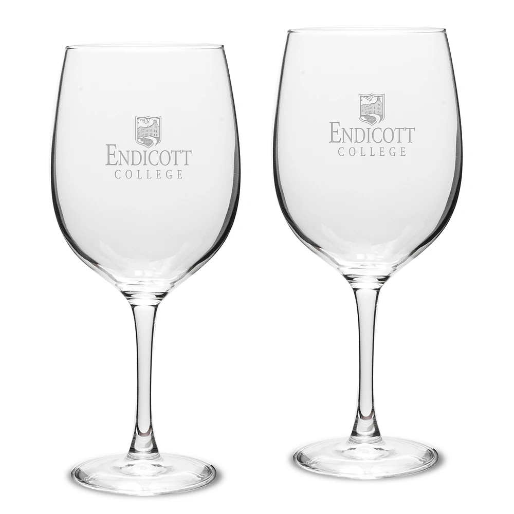 Endicott College 19oz. 2-Piece Traditional Robusto Red Wine Table Glass Set