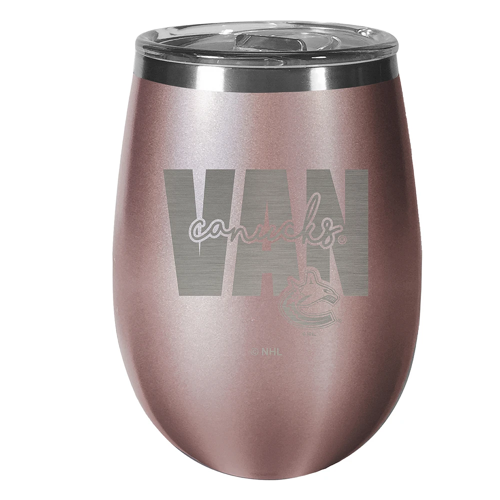 Vancouver Canucks 10oz. Rose Gold Wine Tumbler