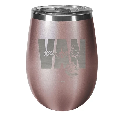 Vancouver Canucks 10oz. Rose Gold Wine Tumbler