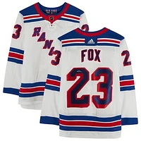 Adam Fox White New York Rangers Autographed adidas Authentic Jersey