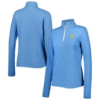 Women's tasc Performance Light Blue Presidents Cup Recess Tri-Blend Quarter-Zip Jacket