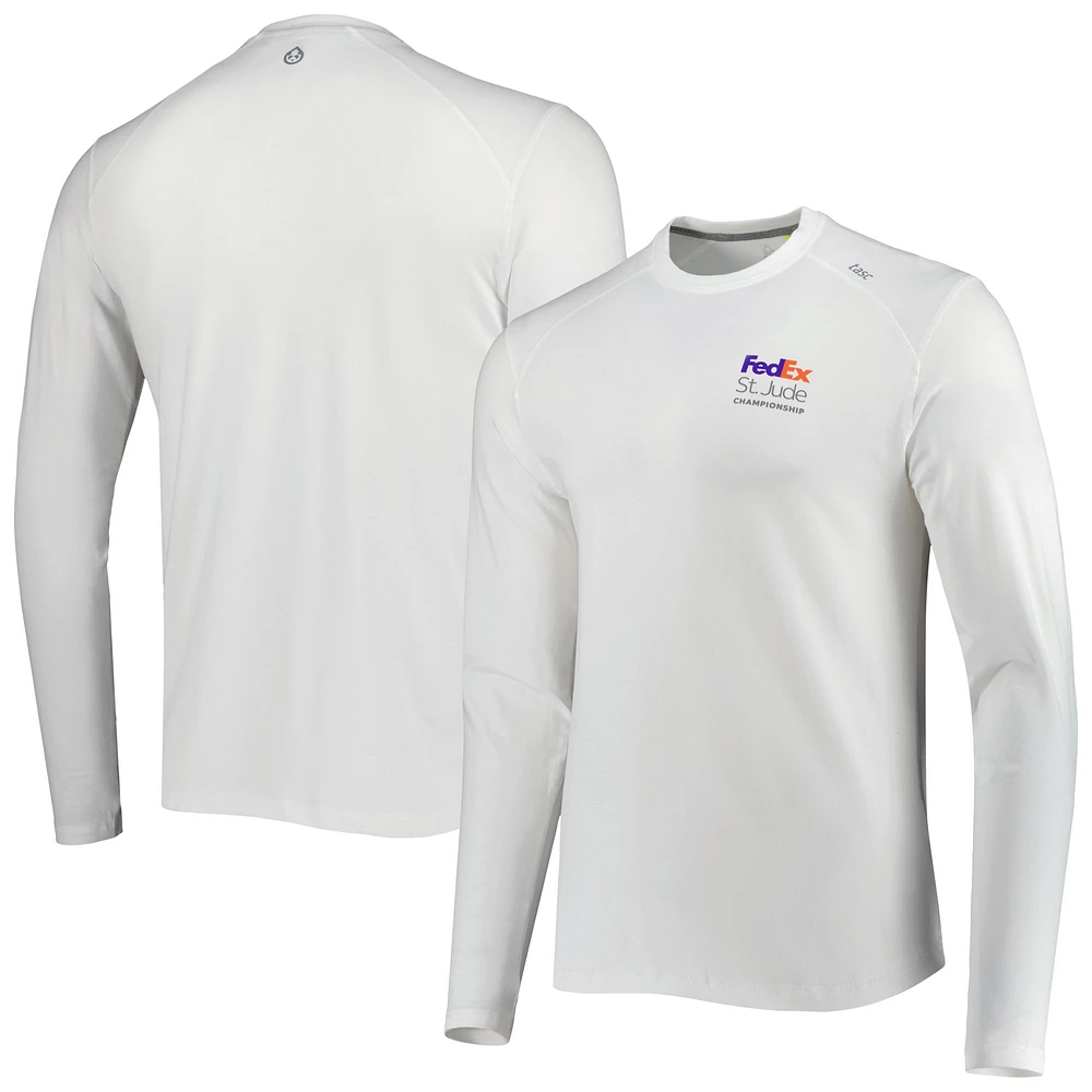 Men's tasc Performance White FedEx St. Jude Championship Carrollton Long Sleeve T-Shirt