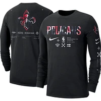 Men's Nike Black New Orleans Pelicans Essential Air Traffic Control Long Sleeve T-Shirt