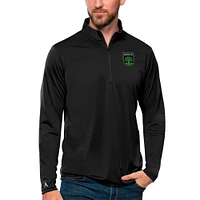 Men's Antigua Austin FC Tribute Quarter-Zip Pullover Top