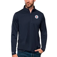 Men's Antigua Navy Chicago Fire Tribute Quarter-Zip Pullover Top