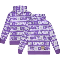 Men's Mitchell & Ness Purple Toronto Raptors Team Wrap - Pullover Hoodie