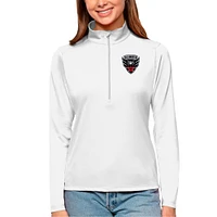 Women's Antigua D.C. United Tribute Quarter-Zip Pullover Top