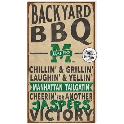 Brown Manhattan Jaspers 11'' x 20'' Indoor/Outdoor BBQ Sign