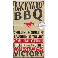 Brown SMU Mustangs 11'' x 20'' Indoor/Outdoor BBQ Sign