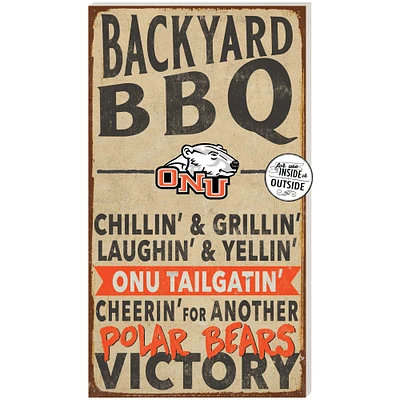 Brown Ohio Northern Polar Bears 11'' x 20'' Indoor/Outdoor BBQ Sign