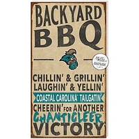 Brown Coastal Carolina Chanticleers 11'' x 20'' Indoor/Outdoor BBQ Sign
