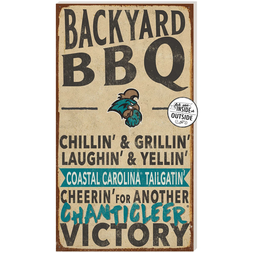 Brown Coastal Carolina Chanticleers 11'' x 20'' Indoor/Outdoor BBQ Sign