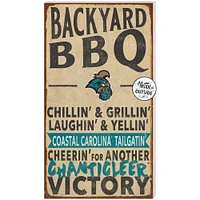 Brown Coastal Carolina Chanticleers 11'' x 20'' Indoor/Outdoor BBQ Sign