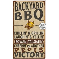 Brown Rowan Profs 11'' x 20'' Indoor/Outdoor BBQ Sign