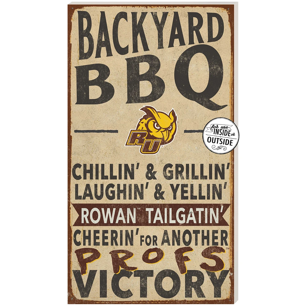 Brown Rowan Profs 11'' x 20'' Indoor/Outdoor BBQ Sign