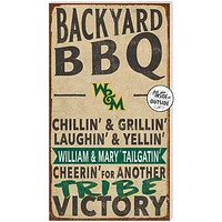 Brown William & Mary Tribe 11'' x 20'' Indoor/Outdoor BBQ Sign
