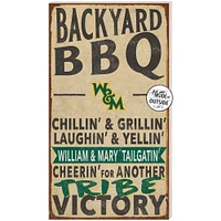 Brown William & Mary Tribe 11'' x 20'' Indoor/Outdoor BBQ Sign