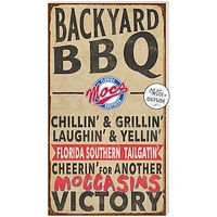 Brown Florida Southern Moccasins 11'' x 20'' Indoor/Outdoor BBQ Sign