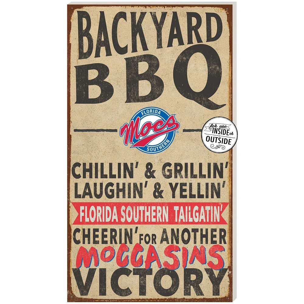 Brown Florida Southern Moccasins 11'' x 20'' Indoor/Outdoor BBQ Sign