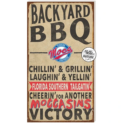 Brown Florida Southern Moccasins 11'' x 20'' Indoor/Outdoor BBQ Sign
