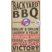 Brown Florida Southern Moccasins 11'' x 20'' Indoor/Outdoor BBQ Sign
