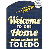 Navy Toledo Rockets 16'' x 22'' Marquee Sign