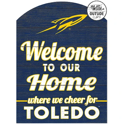 Navy Toledo Rockets 16'' x 22'' Marquee Sign