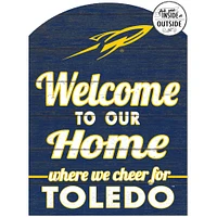 Navy Toledo Rockets 16'' x 22'' Marquee Sign