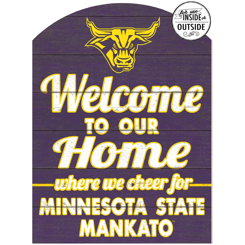 Purple Minnesota State Mavericks 16'' x 22'' Marquee Sign