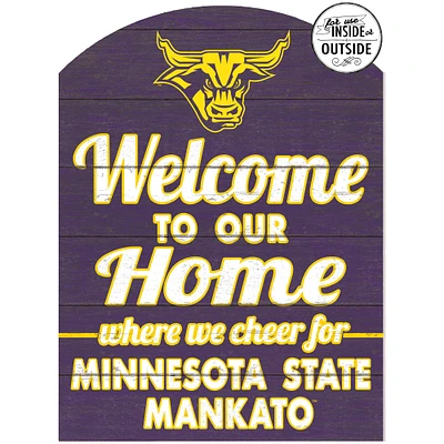 Purple Minnesota State Mavericks 16'' x 22'' Marquee Sign