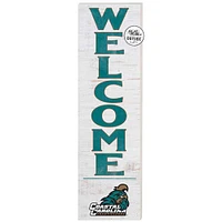 White Coastal Carolina Chanticleers 10'' x 35'' Indoor/Outdoor Welcome Sign