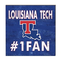 Louisiana Tech Bulldogs 10'' x 10'' #1 Fan Plaque