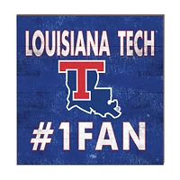 Louisiana Tech Bulldogs 10'' x 10'' #1 Fan Plaque