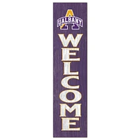 UAlbany Great Danes 12'' x 48'' Welcome Outdoor Leaner
