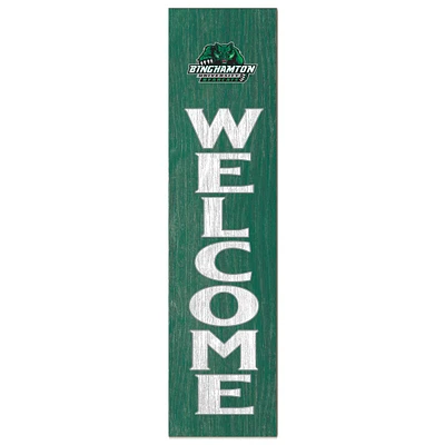 Binghamton Bearcats 12'' x 48'' Welcome Outdoor Leaner