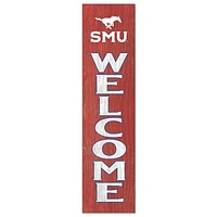 SMU Mustangs 12'' x 48'' Welcome Outdoor Leaner