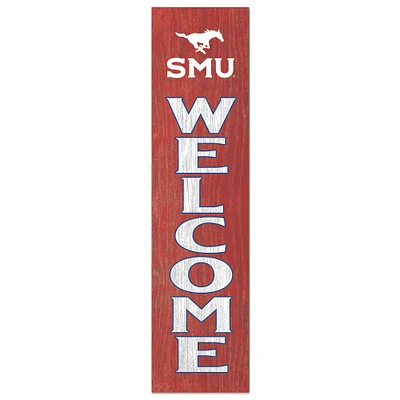 SMU Mustangs 12'' x 48'' Welcome Outdoor Leaner
