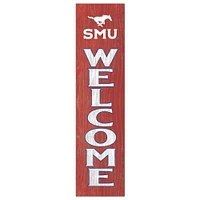 SMU Mustangs 12'' x 48'' Welcome Outdoor Leaner