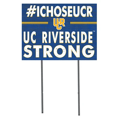 UC Riverside Highlanders 18'' x 24'' I Chose Lawn Sign