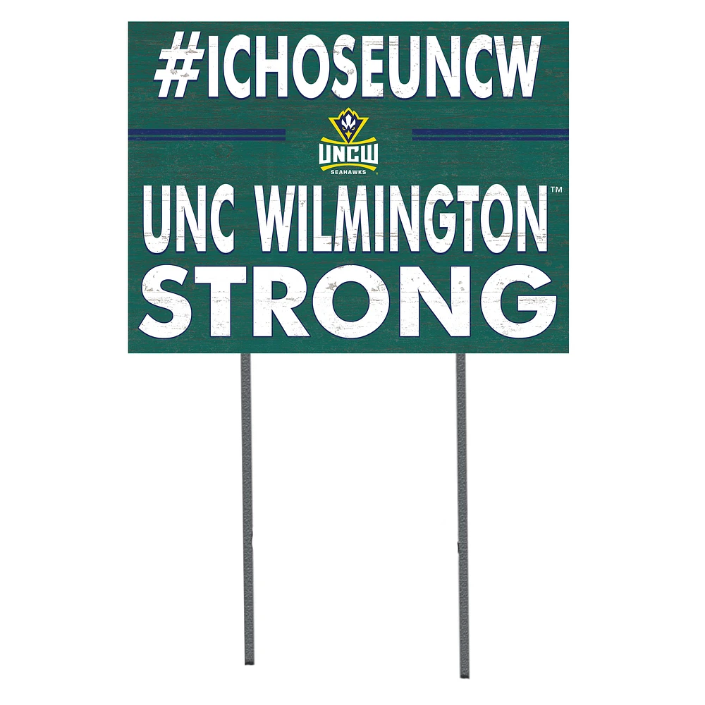 UNC Wilmington Seahawks 18'' x 24'' I Chose Lawn Sign