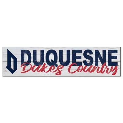Duquesne Dukes 40'' x 10'' Logo Sign